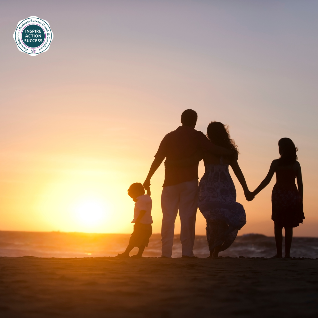 Family on a beach